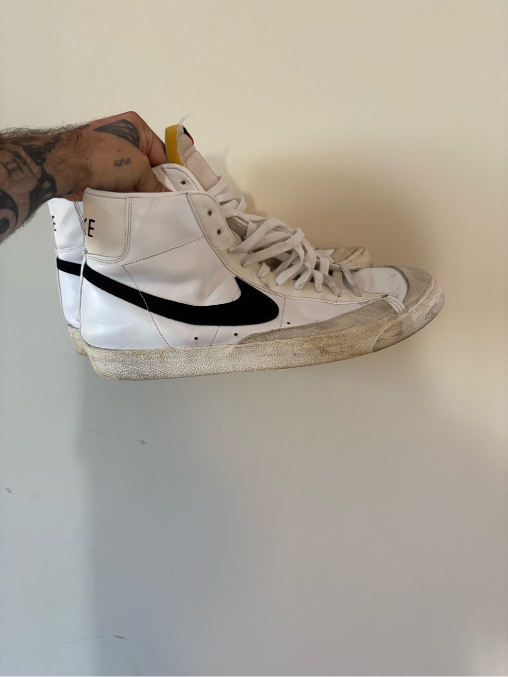 Nike Blazer Mid Men's Sneakers - White/Black US 13